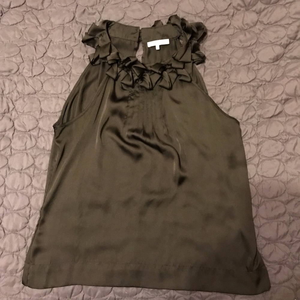 Violet & Claire Large Black silk Top